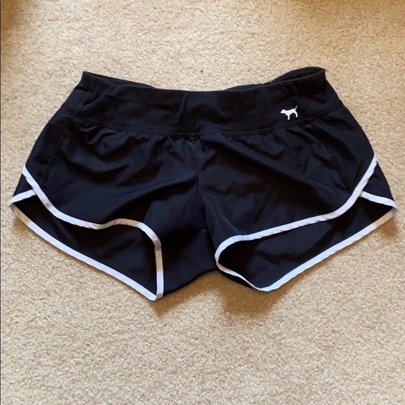 PINK black running shorts - Picture 1 of 3